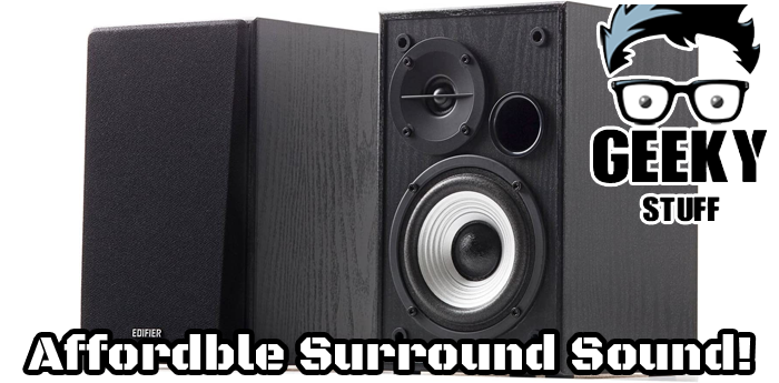 24 Watt Active Bookshelf Speakers by Edifier, for Inexpensive Surround Sound