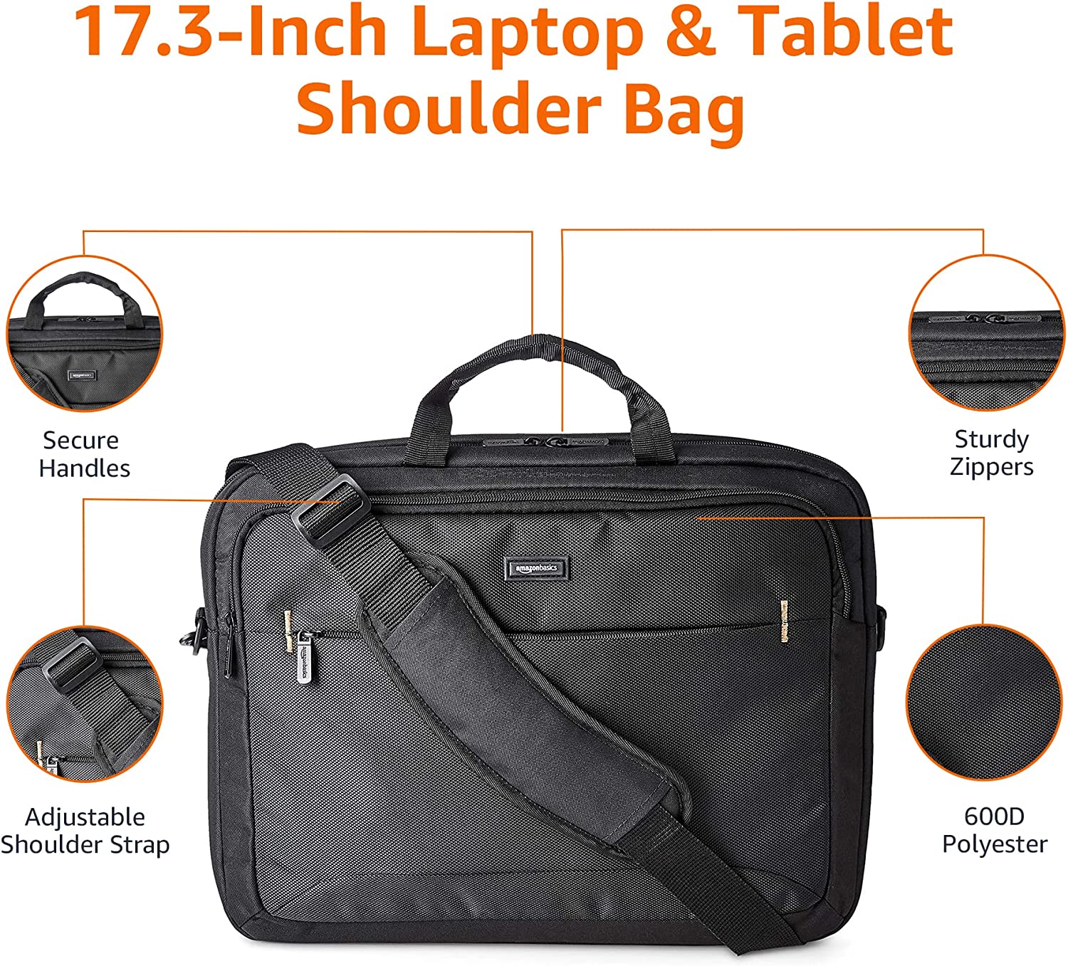 Amazon Basics 17.3-Inch Laptop Case Bag