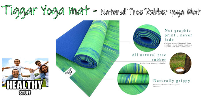 Natural Tree Rubber yoga Mat, it's Eco Friendly, & Non Slip, from Tiggar